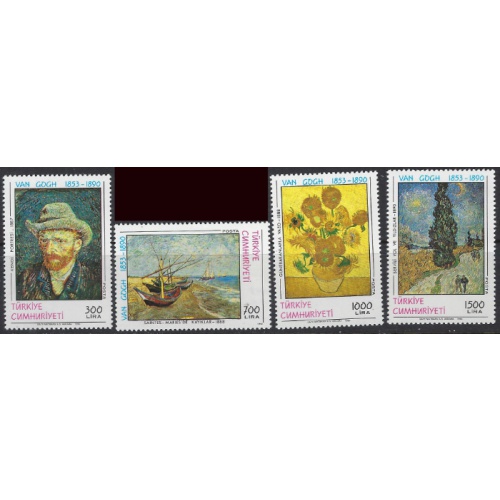 Turkey 2481-84 MNH 1990 Paintings (ak8440)