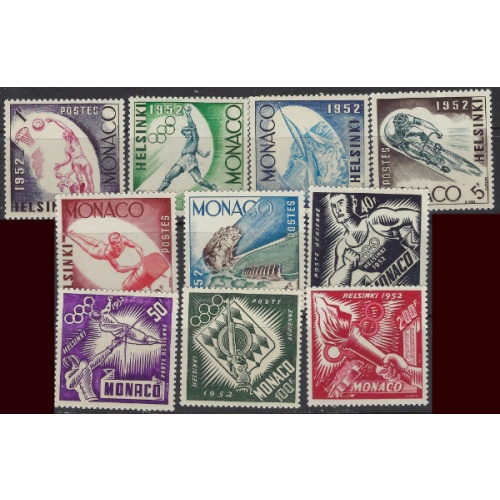 Monaco 295-300;C36-39 MH 1953 Olympics (ak8468)