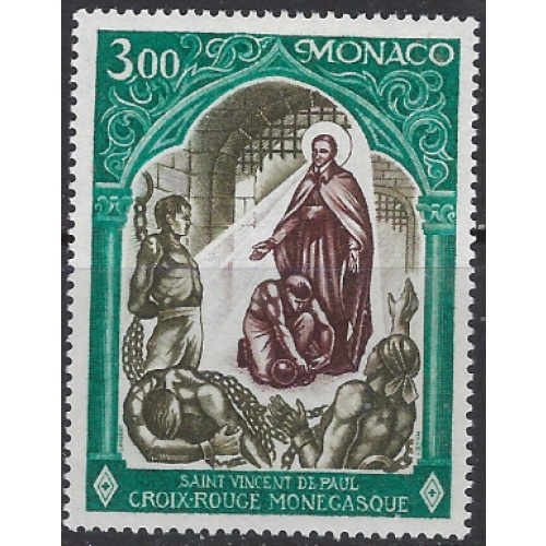 Monaco 812 MLH 1971 issue (ak8480)