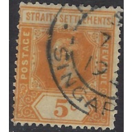 Straits Settlements 186 Used 1923 issue (ak8483)