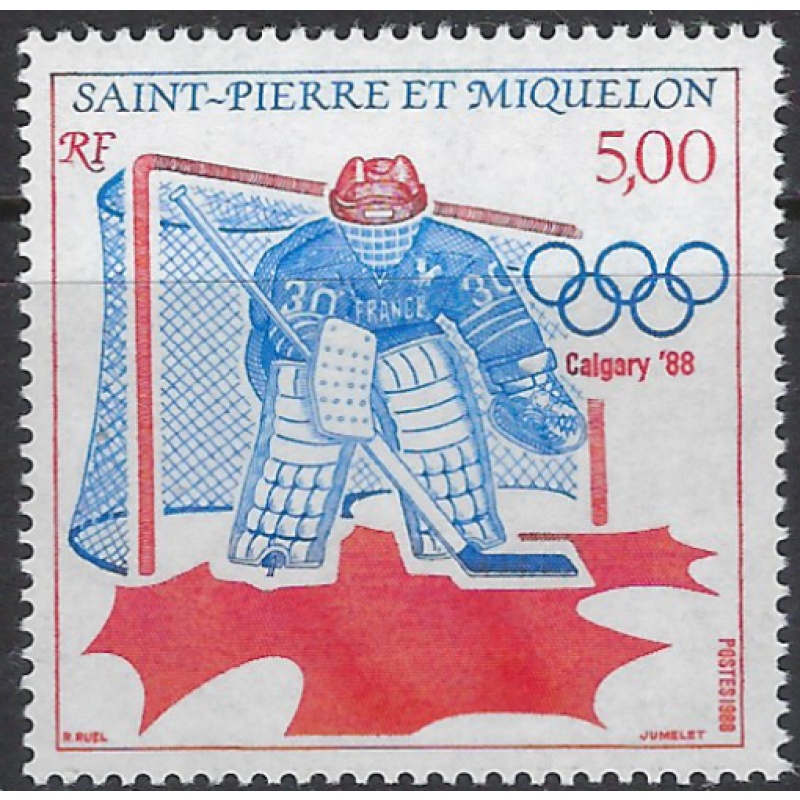 St Pierre and Miquelon 508 MNH 1988 Olympics (ak8488)