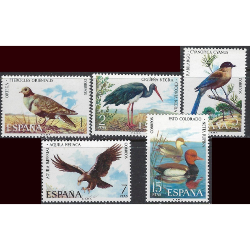 Spain 1761-65 MNH 1973 Birds (ak8501)