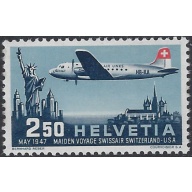 Switzerland C42 MH 1947 issue (ak8507)
