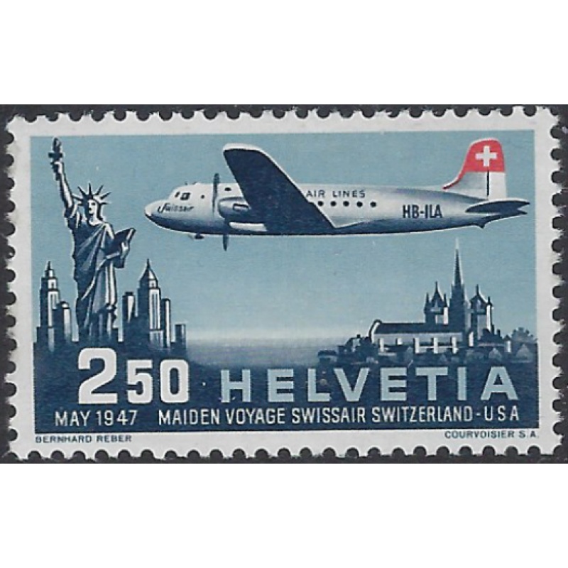Switzerland C42 MH 1947 issue (ak8507)