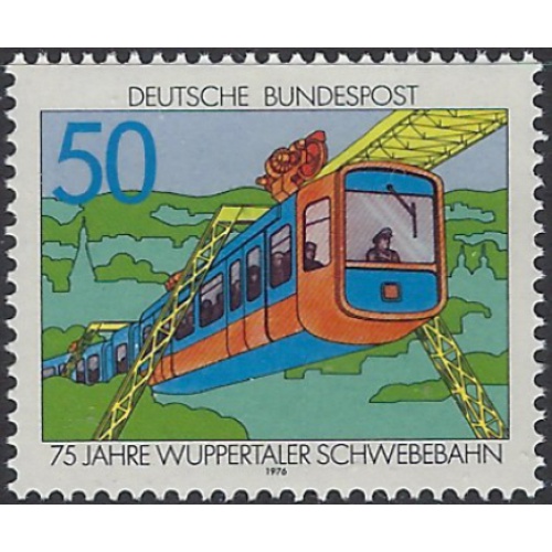 Germany 1210 MNH 1972 Suspension Train (ak8518)