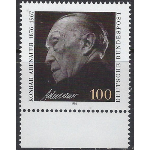 Germany 1739 MNH 1992 Adenauer (ak8538)