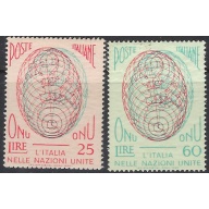 Italy 718-19 MNH 1958 set (ak8563)