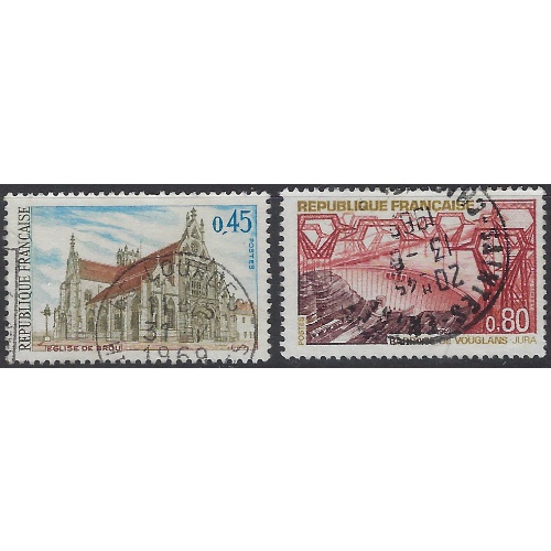 France 1232-33 Used 1969 issue (ak8569)