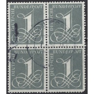 Germany 737 Used block of 4 1955 issue (ak8588)