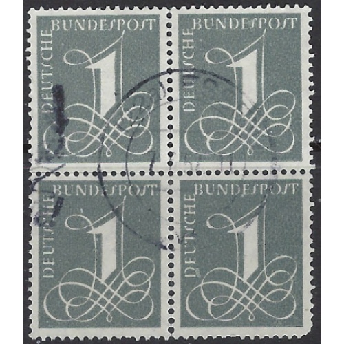 Germany 737 Used block of 4 1955 issue (ak8588)