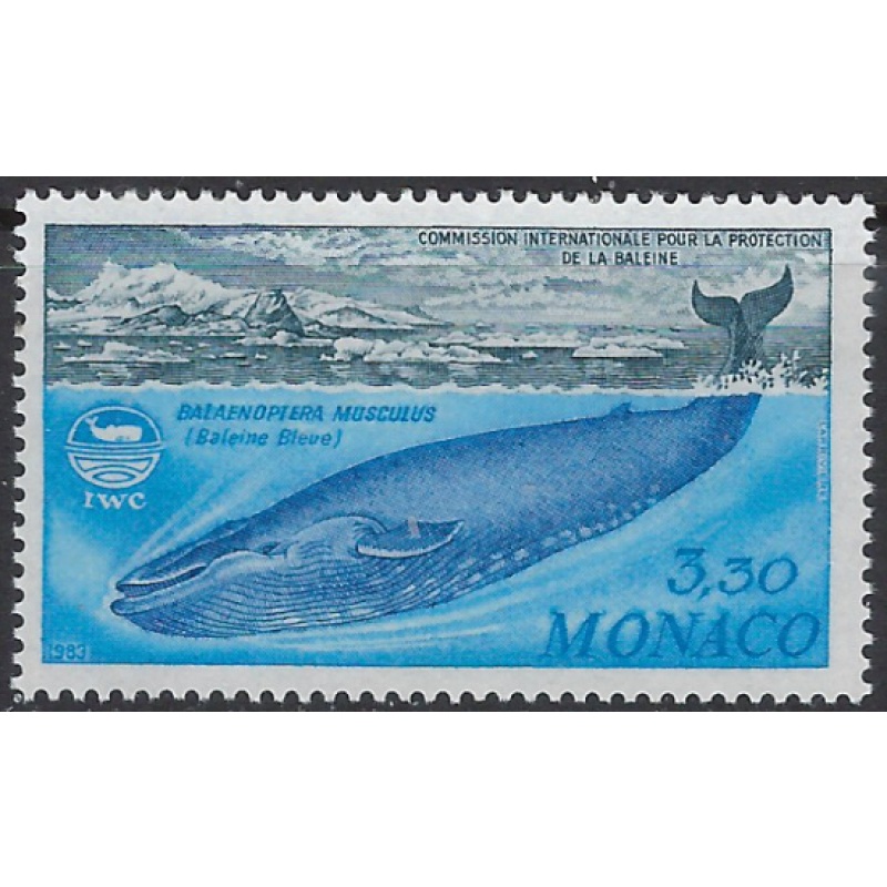 Monaco 1374 MNH 1973 Whales (ak8595)