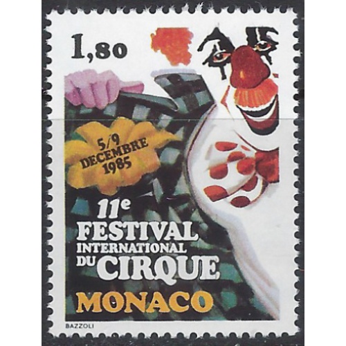 Monaco 1490 MNH 1985 Circus (ak8596)
