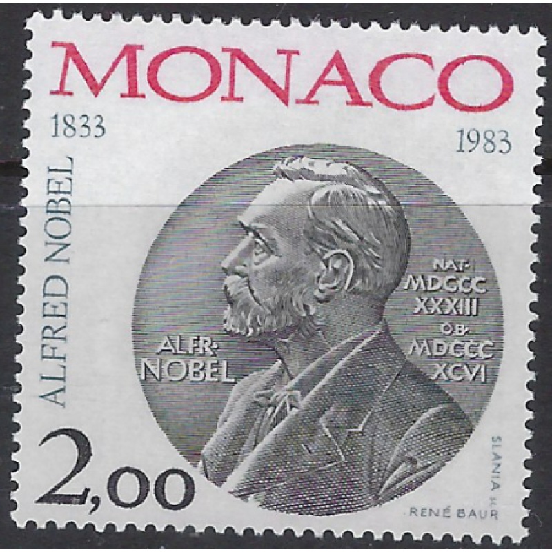 Monaco 1395 MNH 1983 Alfred Nobel (ak8597)