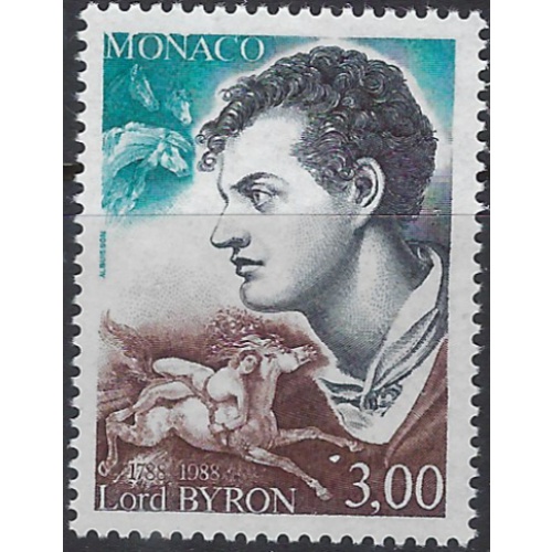 Monaco 1649 MNH 1988 Lord Byron (ak8599)