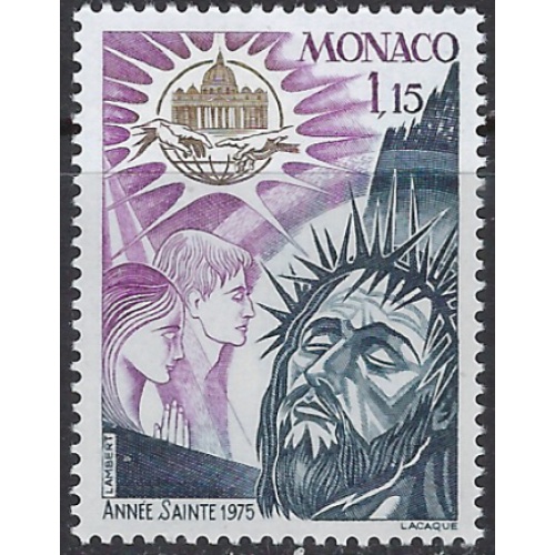 Monaco 973 MNH 1975 Holy Year (ak8600)