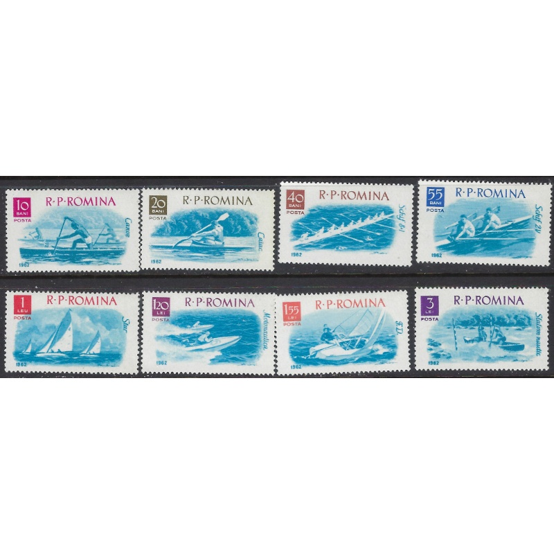 Romania 1478-85 MNH 1962 Boats (ak8604)