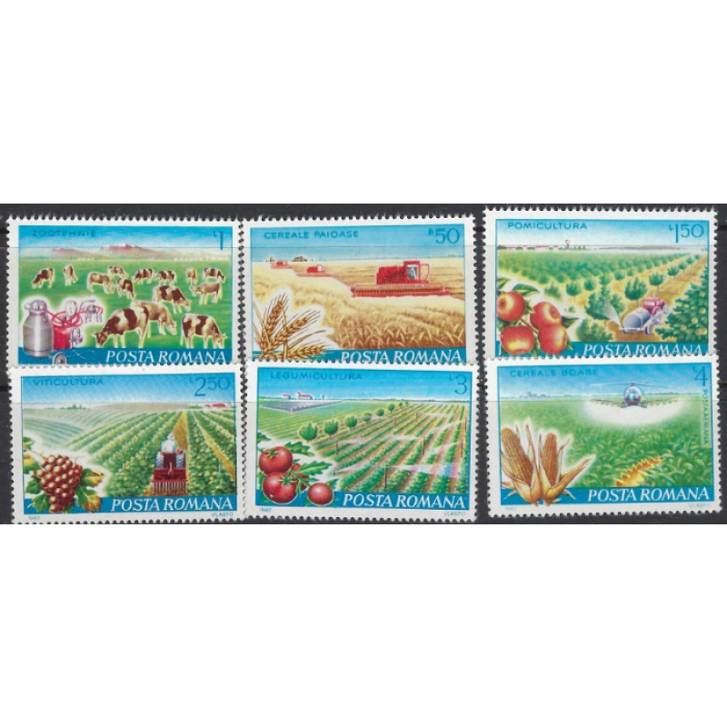 Romania 3071-75 MNH 1982 Agriculture (ak8607)