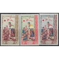 Laos 85-87 MNH 1963 Red Cross (ak8611)