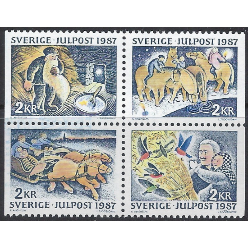 Sweden 1657-60 MNH 1987 Christmas (ak8612)