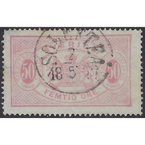 Sweden O10 Used 1874 wmk 14; few light thins (ak8618)