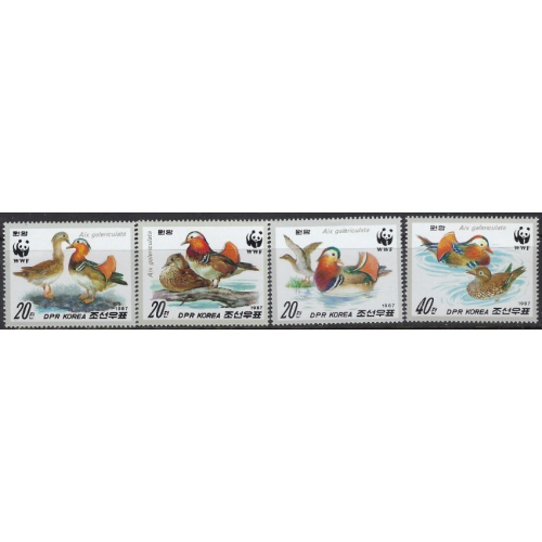 North Korea 2679-82 MNH 1987 Birds (ak8643)