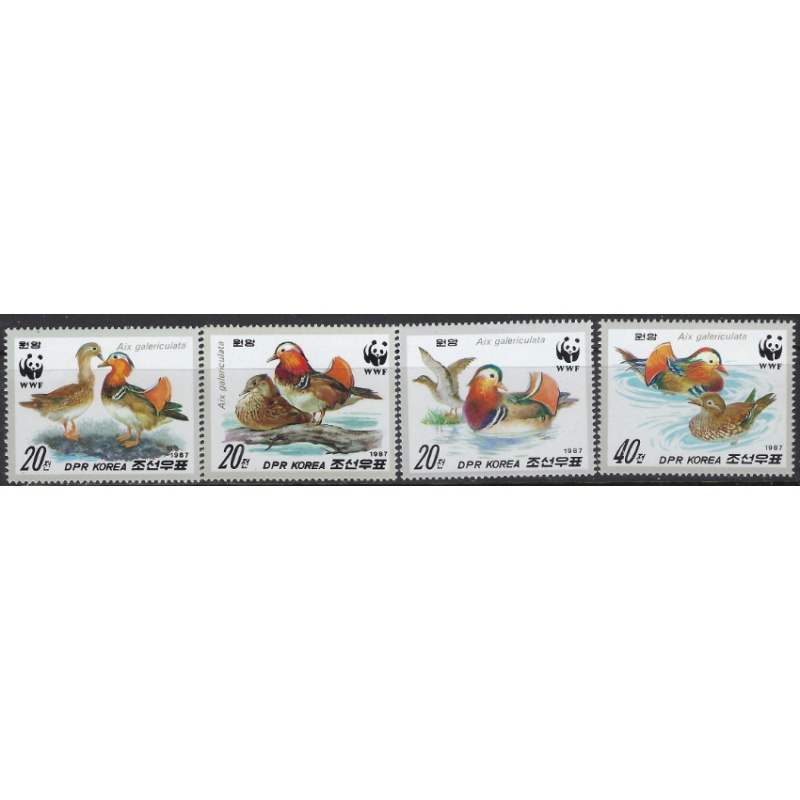 North Korea 2679-82 MNH 1987 Birds (ak8643)
