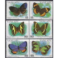 Vanuatu 346-48 MNH 1983 Butterflies (ak8651)