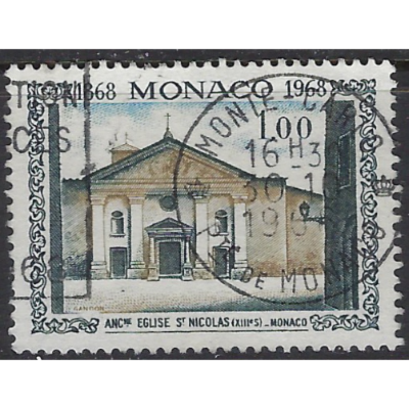 Monaco 688 Used 1968 issue (ak8692)