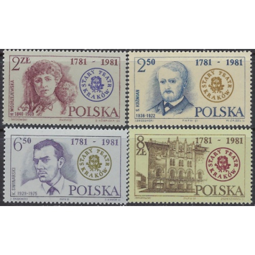 Poland 2488-91 MNH 1981 set (ak8742)