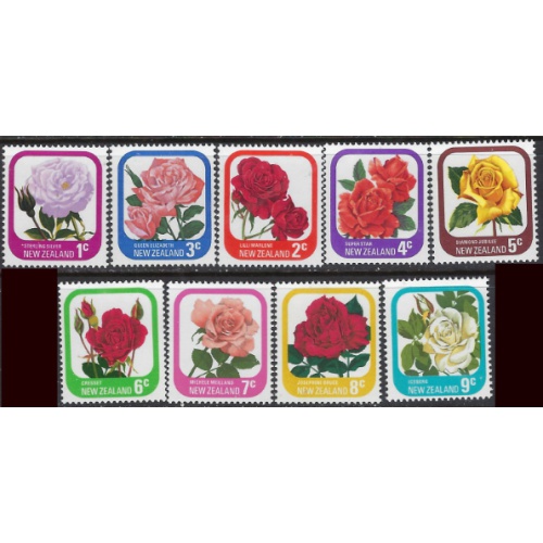 New Zealand 584-92 MNH 1975 Roses (ak8755)
