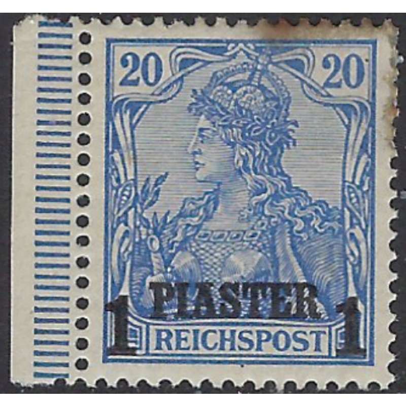 Germany off in Turkey 27 MH 1903 issue; stain front and back (ak8787)