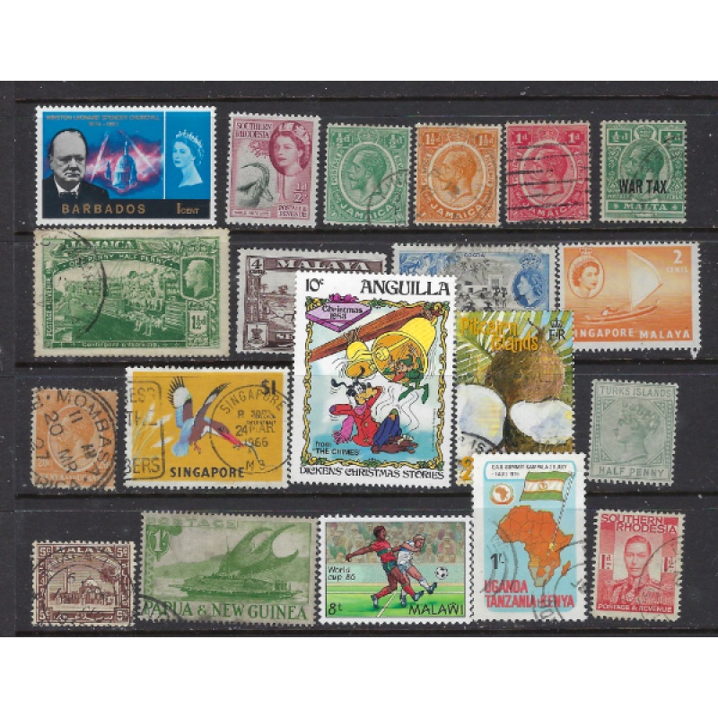British Commonwealth #9 20 Different; mostly used (ak8797)