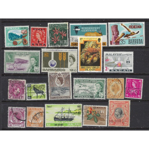 British Commonwealth #12 20 Different; mostly used (ak8800)
