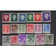 Netherlands Indies 18 Different mostly Used (ak8801)