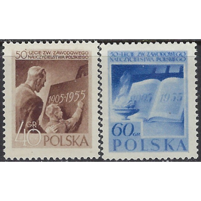 Poland 715-16 MNH 1955 set (ak8802)