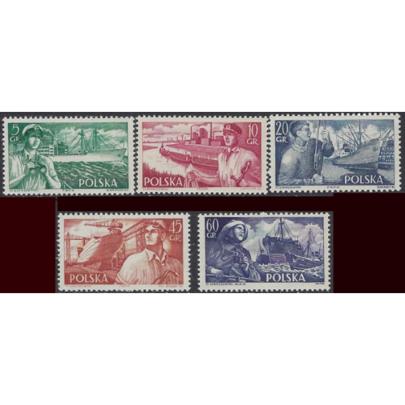 Poland 719-23 MH 1956 set (ak8805)