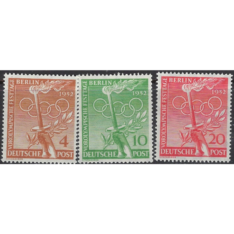Germany Berlin 9N81-83 MNH 1952 Olympics (ak8811)