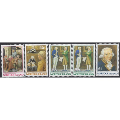 Norfolk Is 392-96 MNH 1986 set (ak8828)