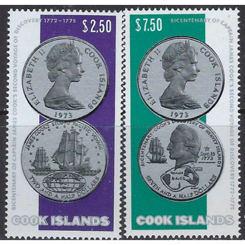 Cook Is 406-07 MNH 1974 set (ak8831)