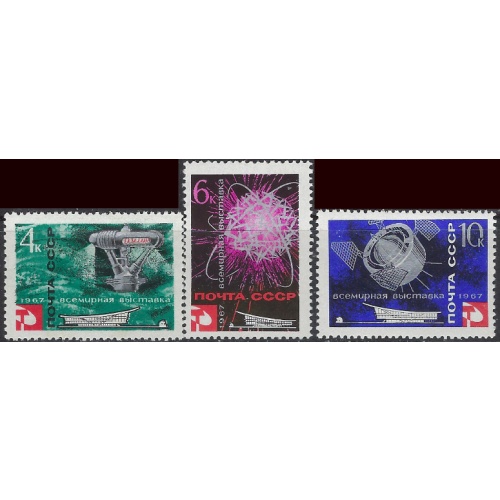 Russia 3295-97 MNH 1967 issue (ak8849)