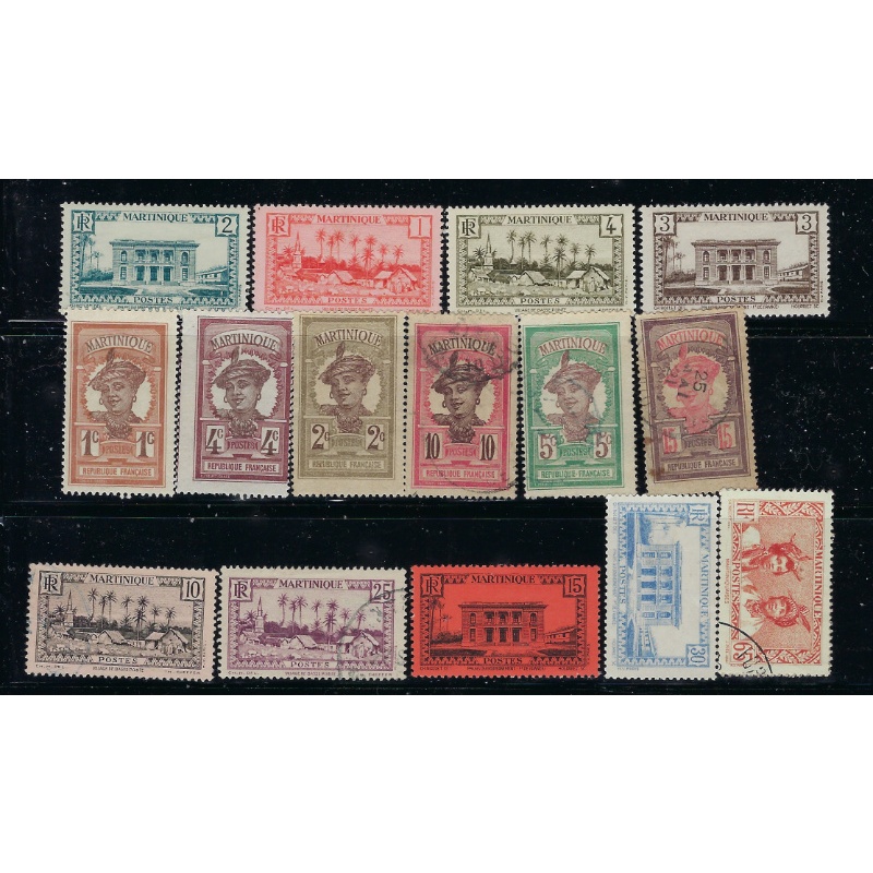 Martinique #1 16 Diff used and unused (ak8857)