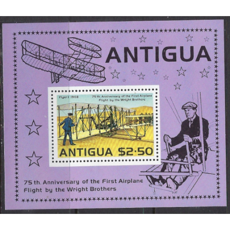 Antigua 502 MNH 1978 First Airplane Flight by Wright Brothers (ak8878)