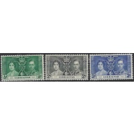 Gibraltar 104-06 MNH 1937 KGVI Coronation (ak8905)