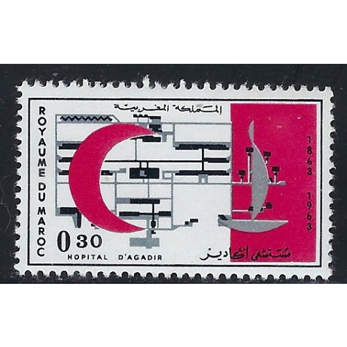 Morocco 97 MNH 1963 Red Cross (an3621)
