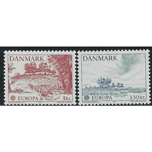 Denmark 600-01 MNH 1977 Europa (an4503)
