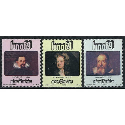 Mexico C377-79 MNH 1971 set (an5668)