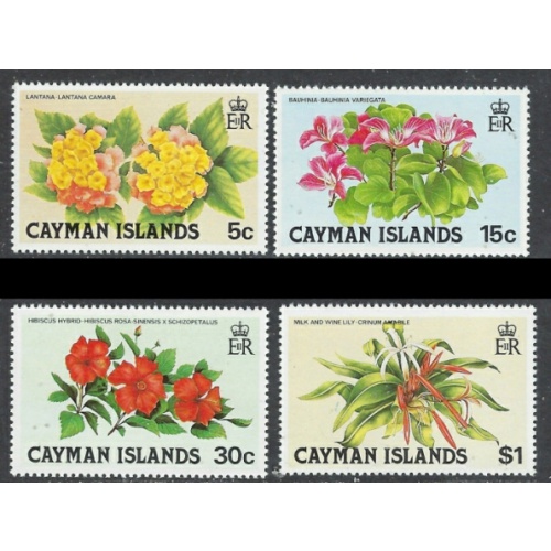 Cayman Is 448-51 MNH 1980 Flowers (an6952)