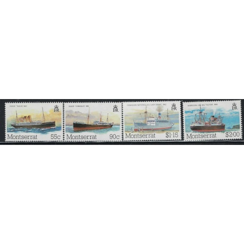 Montserrat 539-42 MNH 1984 Packet Boats (an7489)