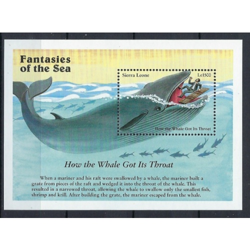 Sierra Leone 1940 MNH 1996 How the Whale Got Its Throat (an7627)
