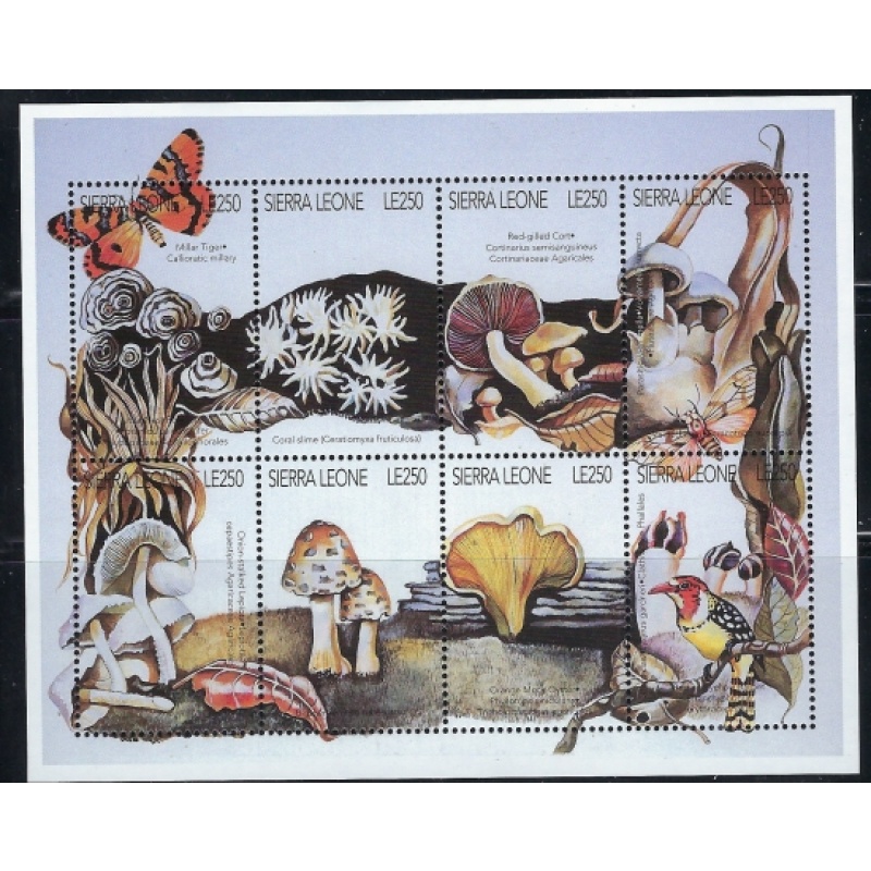 Sierra Leone 1901 MNH 1996 Mushrooms (an7680)